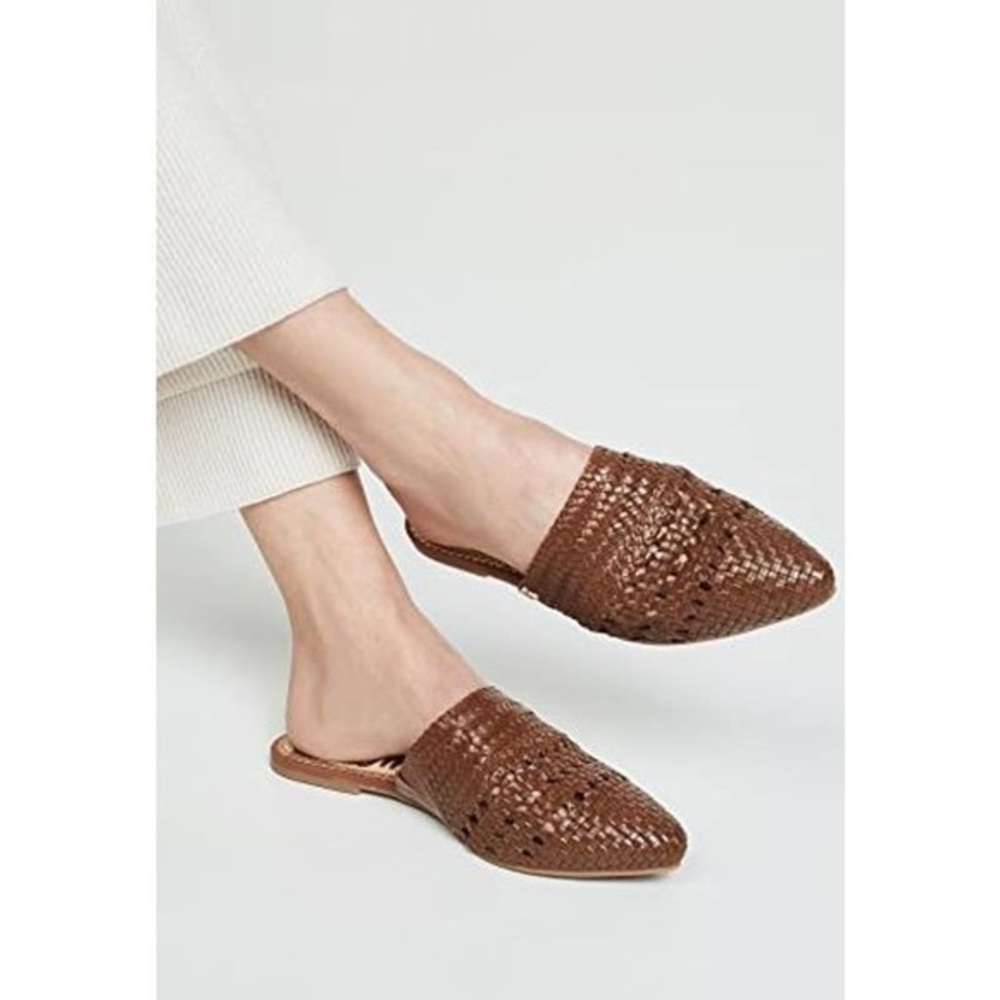 Sam Edelman Natalya Woven Leather Mule Flats 7
